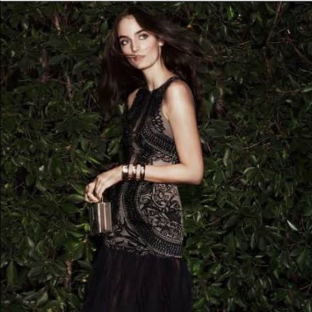 Bcbgmaxazria Black Elegant VIVICA Dress